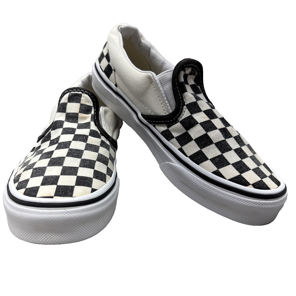 VANS Slip-On Shoes Kids Size 1 Cream/Black